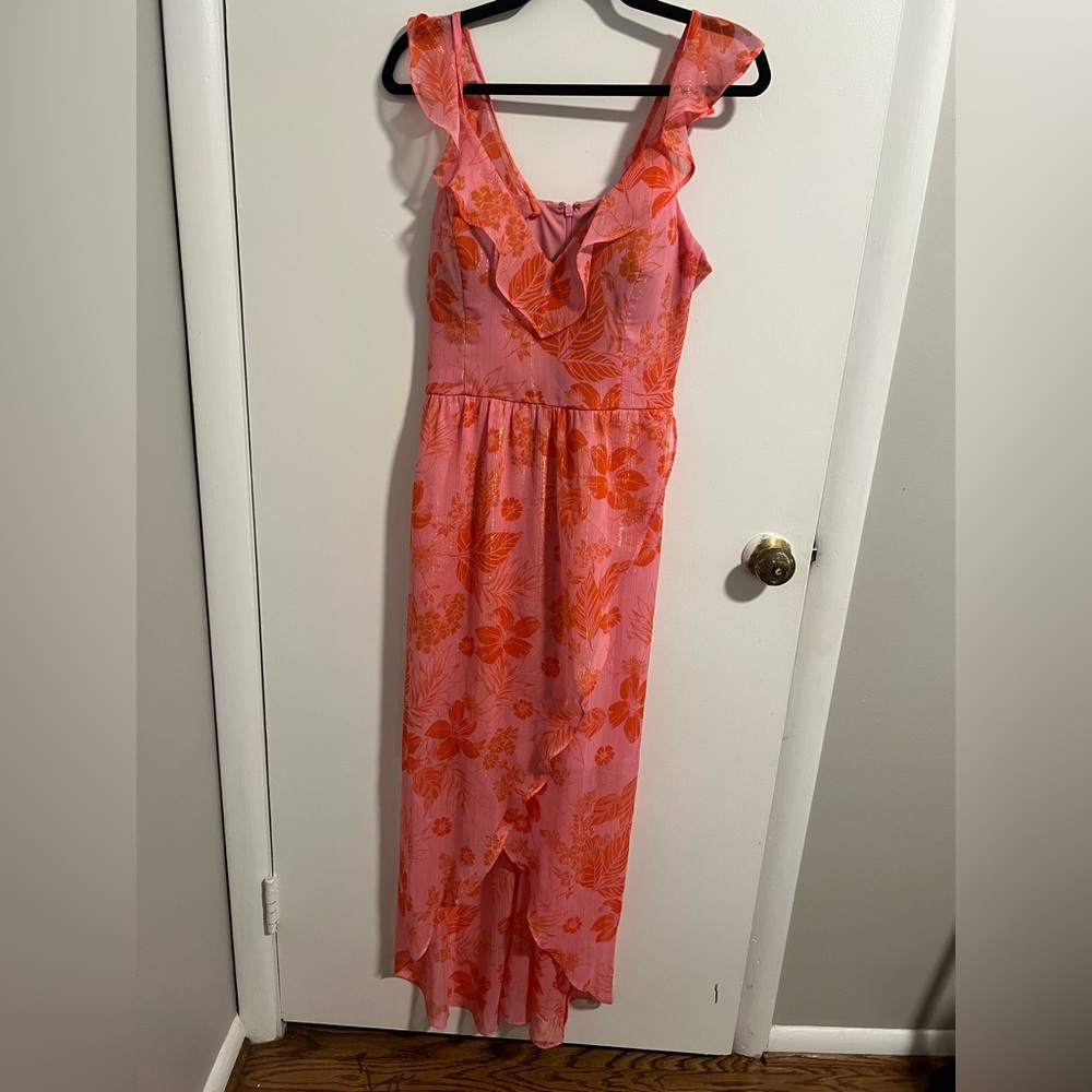Guess Floral Ruffle Dress Size 10